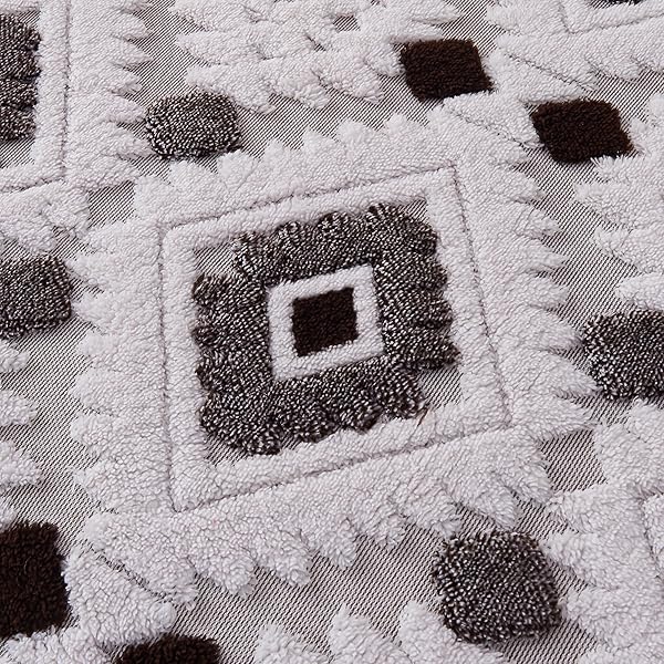 UKELER BOHO SHERPA FLEECE BLANKETS 80” × 90”, ULTRA SOFT AZTEC QUEEN BLANKET FOR ALL SEASON, COZY, PLUSH, BOHEMIAN THROW BLANKETS FOR BED/COUCH/SOFA/OFFICE/CAMPING, DARK COFFEE