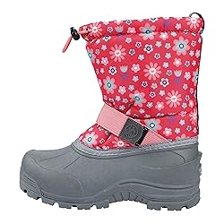 Northside Girl's Frosty Snow Boot, Fuchsia/Coral, 3