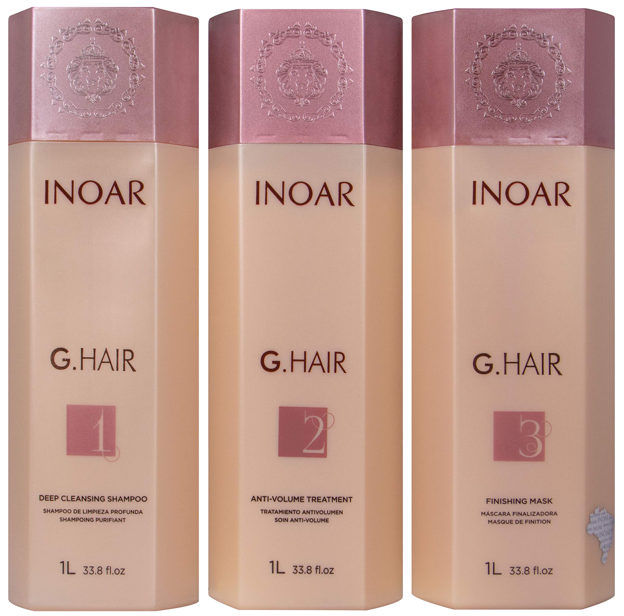 INOAR PROFESSIONAL GHair Keratin Smoothing System with Deep