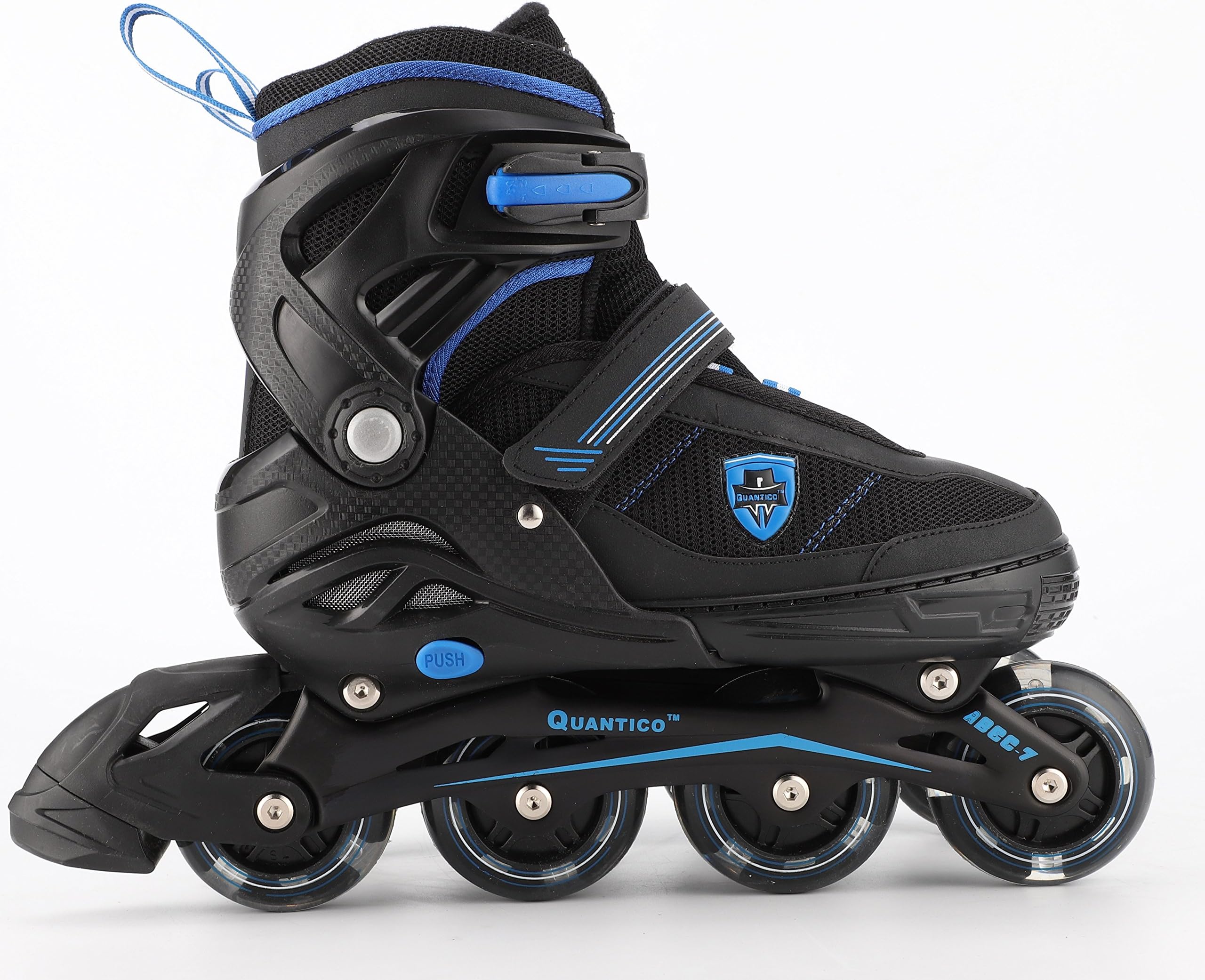 Quantico Inline Skates with PU Flashing Wheel & 1 Year Warranty