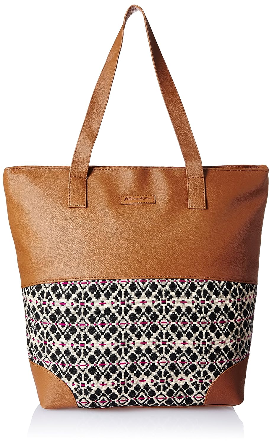 kanvas katha women's tote bag (multicolor) ()