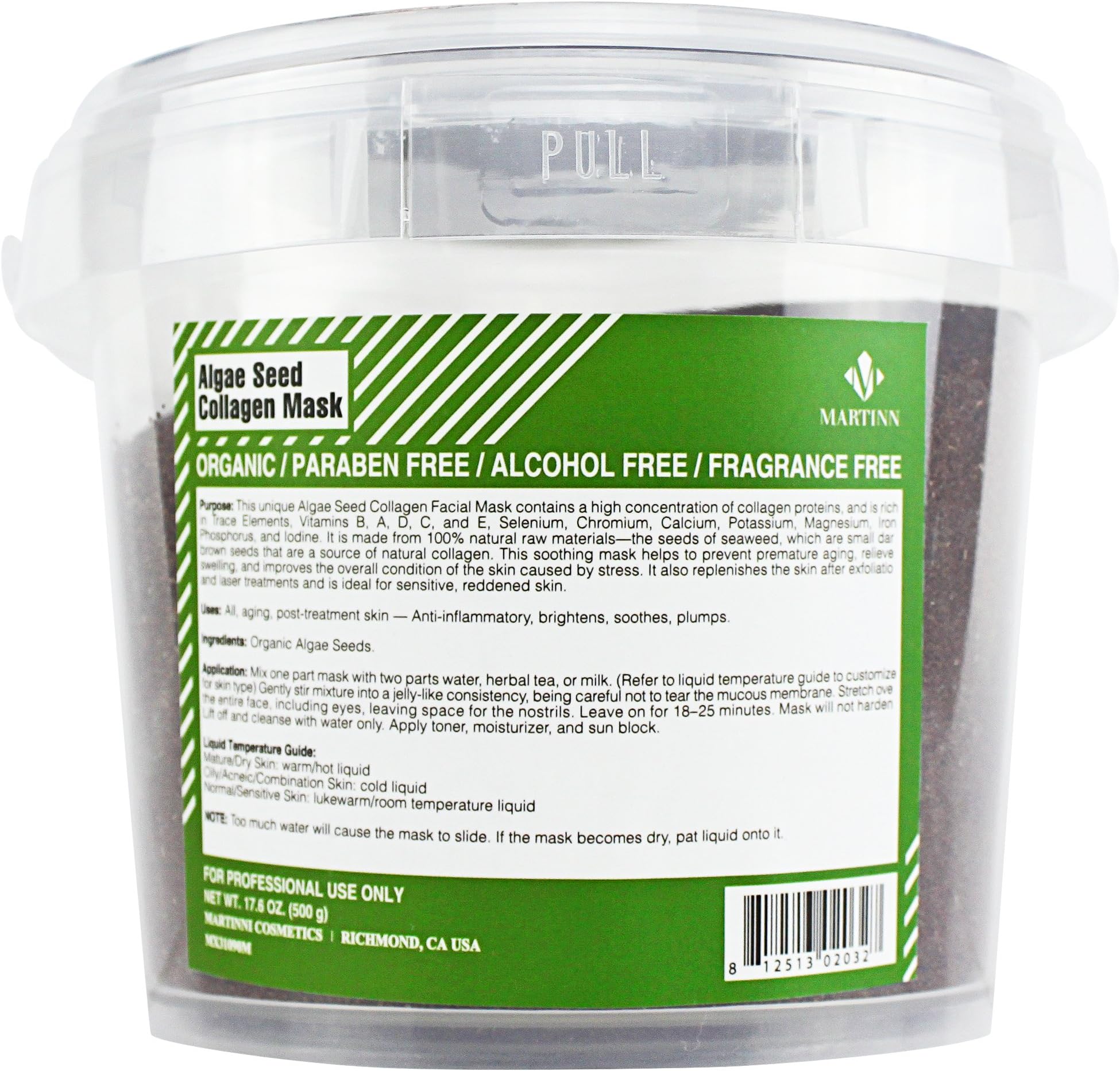 Martinni Algae Seed Collagen Mask, 500g/17.63 oz.