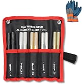 GEAROLL 10PC Wheel Alignment Pin, Steel Alloy Wheel Hanger Alignment Pin Guide Tool, Wheel Lug Bolt Automotive Mechanic Tool M14x1.5/1.25, M12x1.5/1.25, M15*1.25