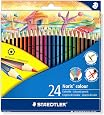 staedtler 185 c24 noris colour colouring pencil assorted colours