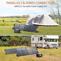 GRECELL 200W Portable Solar Panel for Power