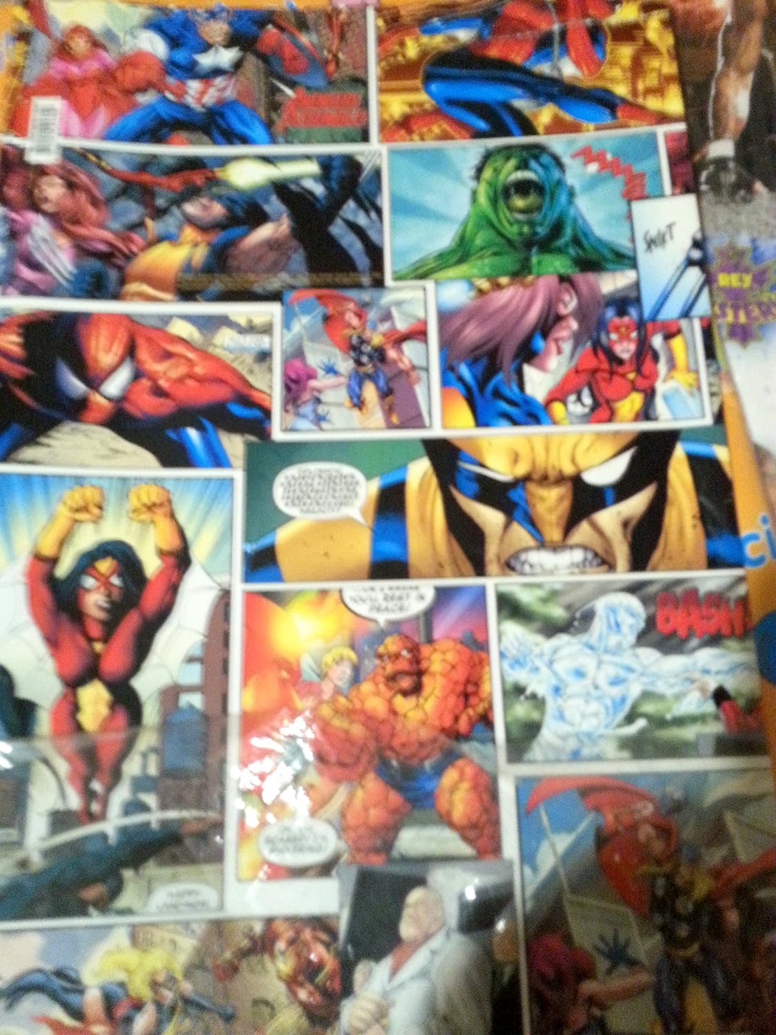 Marvel Heroes Wrapping paper Gift Wrap Party Decoration Hulk 2Sheets Health