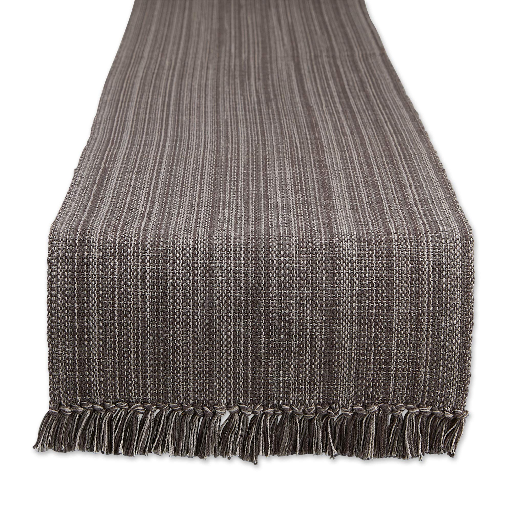 DII Variegated Tabletop Collection, Table Runner3x108, Gray