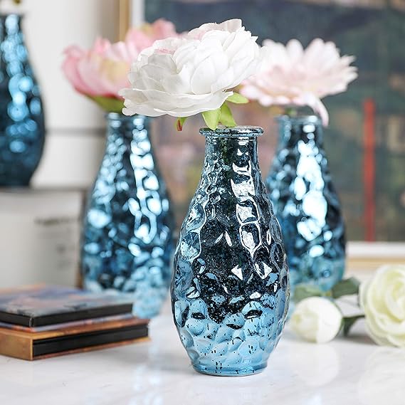 Pebble Grain Mercury Decorative Bottles Gala Houseware Home Decor