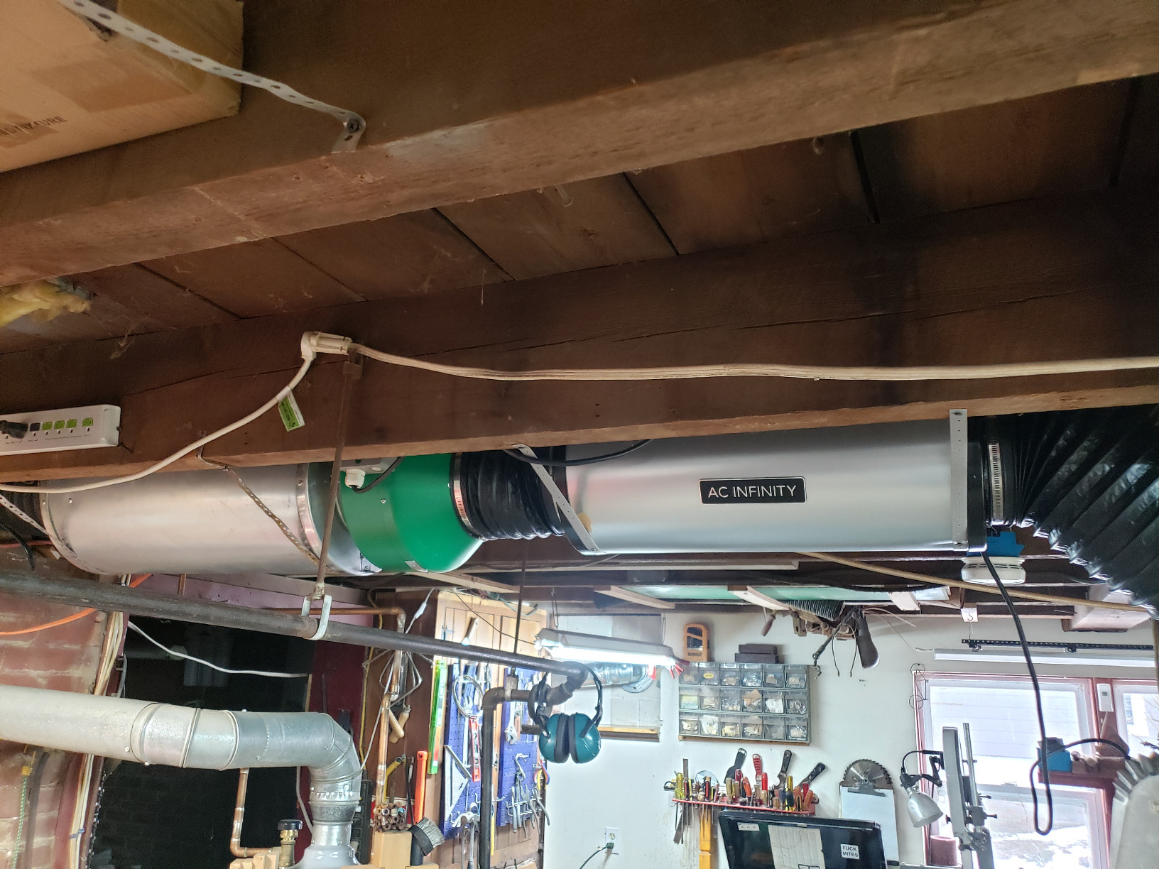 12/mo Finance AC Infinity Inline Duct Fan Silencer, 8" Noise