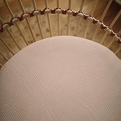 mushie Extra Soft Bassinet Muslin Crib Sheet