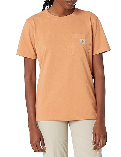 Carhartt Womens Loose Fit Heavyweight Short-Sleeve Pocket T-Shirt