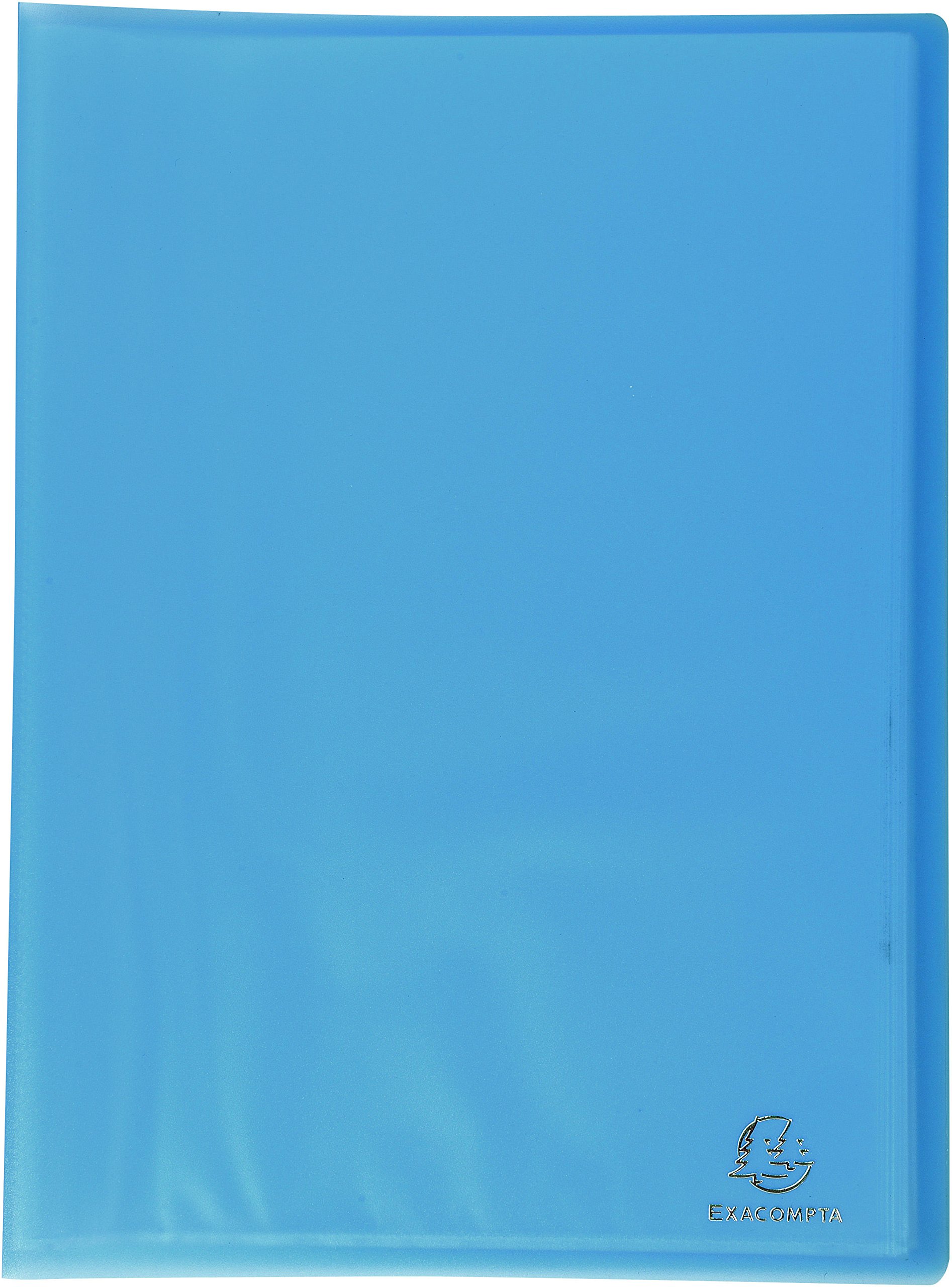 Exacompta - Ref 85468E - Chromaline Semi-Rigid PP Display Book - 240 x 320mm in Size, Suitable for Holding A4 Documents, 40 Pockets, 80 Viewing Pages - Turquoise