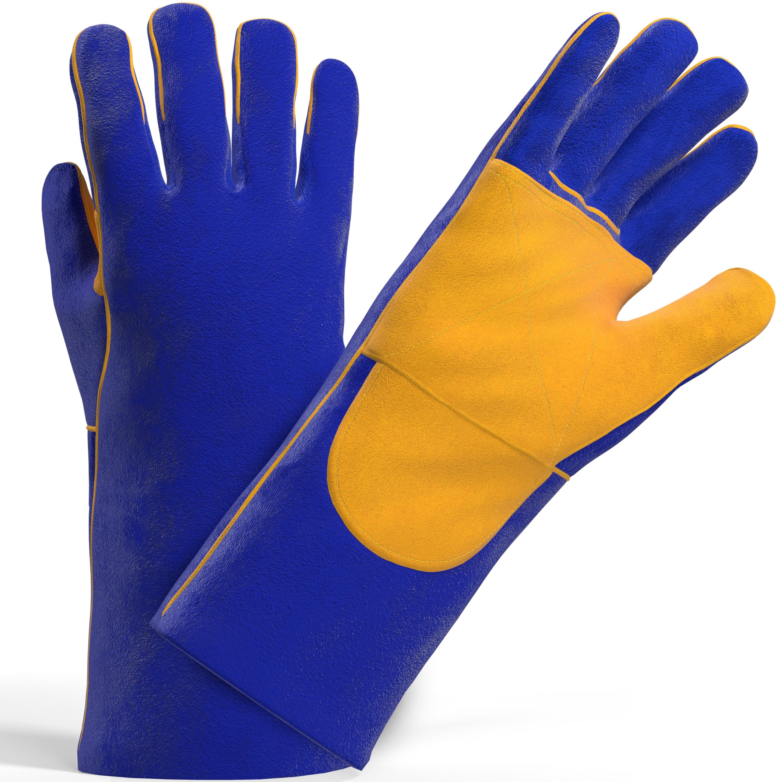 Photo 1 of Ridge Products | Stick Welding Gloves For Men | Stick Or MIG Welding Gloves For Men | Heat Resistant Leather Welding Gloves | Insulated Welding Gloves For Welding, Fire, or Hot Work