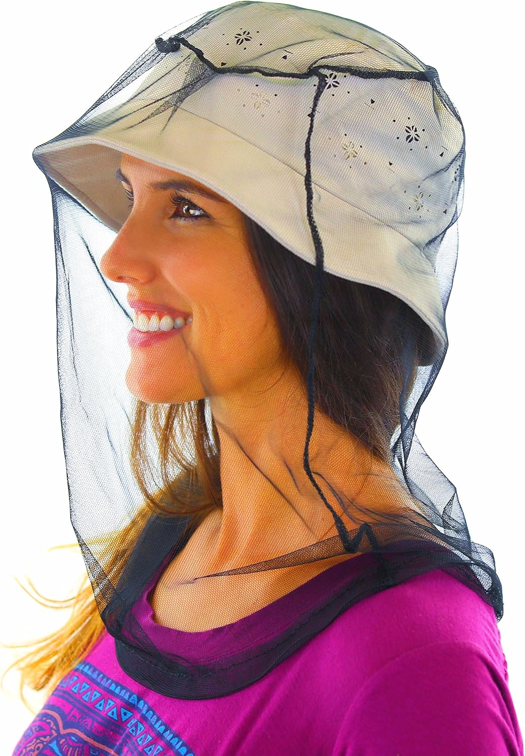 Amazon Com Shmallow Mosquito Head Net Premium Anti Mosquito Netting With Free Carrying Pouch Keep Bugs Off With No Toxic Chemicals Best For Travel Backyard Camping Fly Fishing And Outdoors Clothing