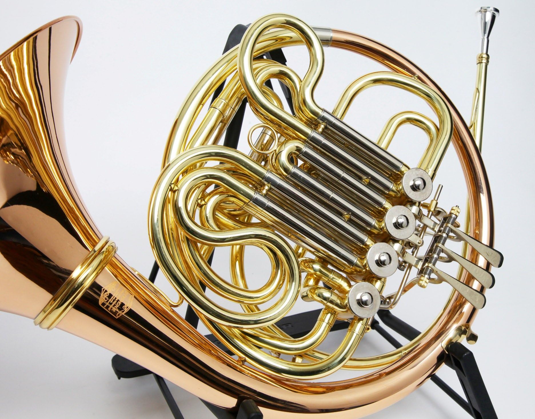 SYMPHONIE WESTERWALDFrench Horn Double Horn in Bb/F Gold Brass with Luxury Hard Case and Accessories