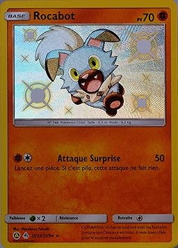 Clicandsell Carte Pokemon Sv23 68 Rocabot 70 Pv Shiny Sl11 5 Soleil Et Lune Destinees Occultes Neuf Fr Amazon Fr Jeux Et Jouets
