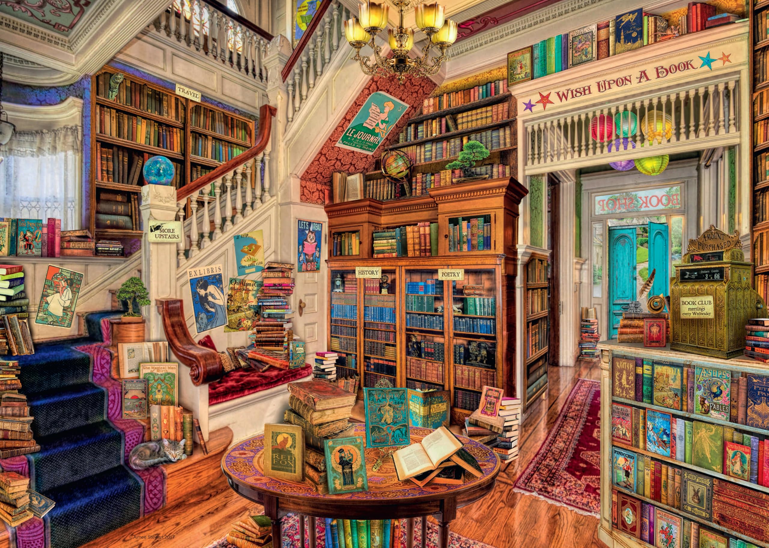 Ravensburger The Fantasy Bookshop 1000 Piece Jigsaw Puzzles for Adults and Kids Age 12 Years Up
