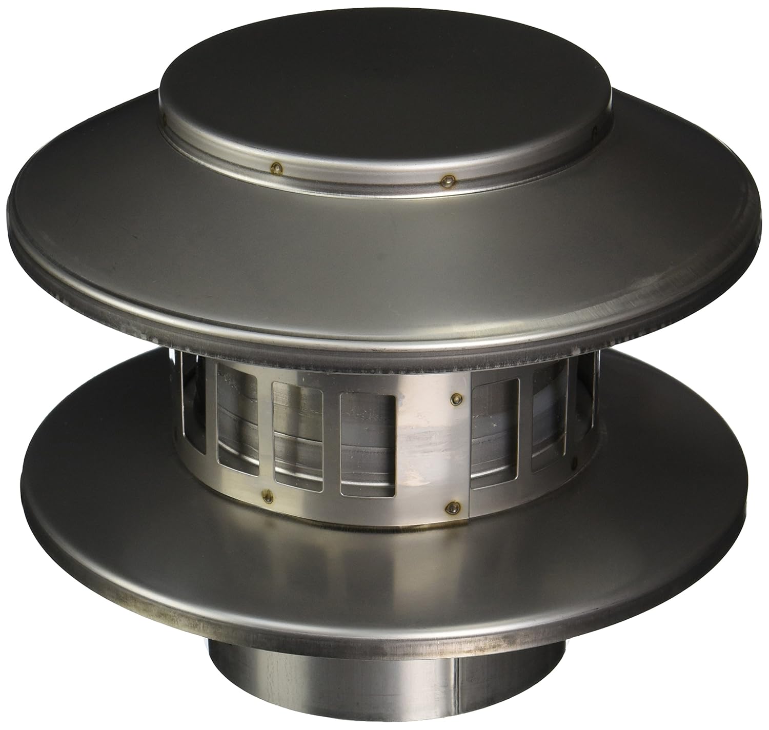 Noritz RC4 4Inch Diameter Rain Cap Stainless Steel Single Wall Venting