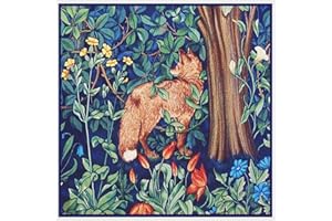 ORENCO ORIGINALS William Morris Fox in The Woods Counted Cross Stitch Pattern with Needles