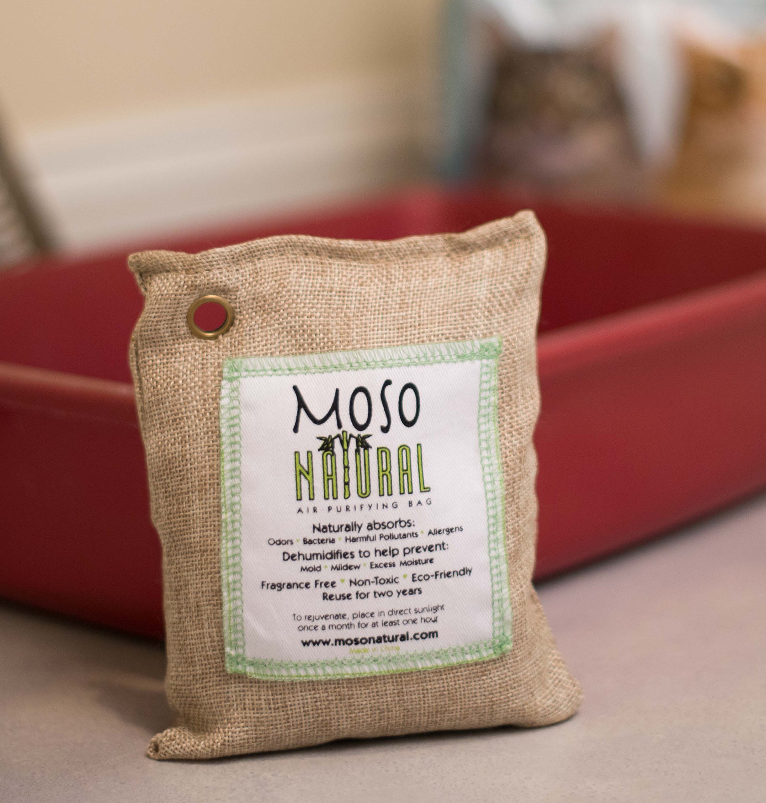 MOSO NATURAL Air Purifying Bag. Bamboo Charcoal Air Freshener