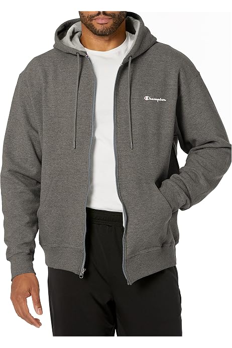 Champion Men's Powerblend Full Zip Hoodie, Men's Hooded Jacket,Men's Zip Up  Jacket,Men's Hoodie, Navy Small Script, Small : Amazon.ca: Clothing, Shoes  u0026 Accessories
