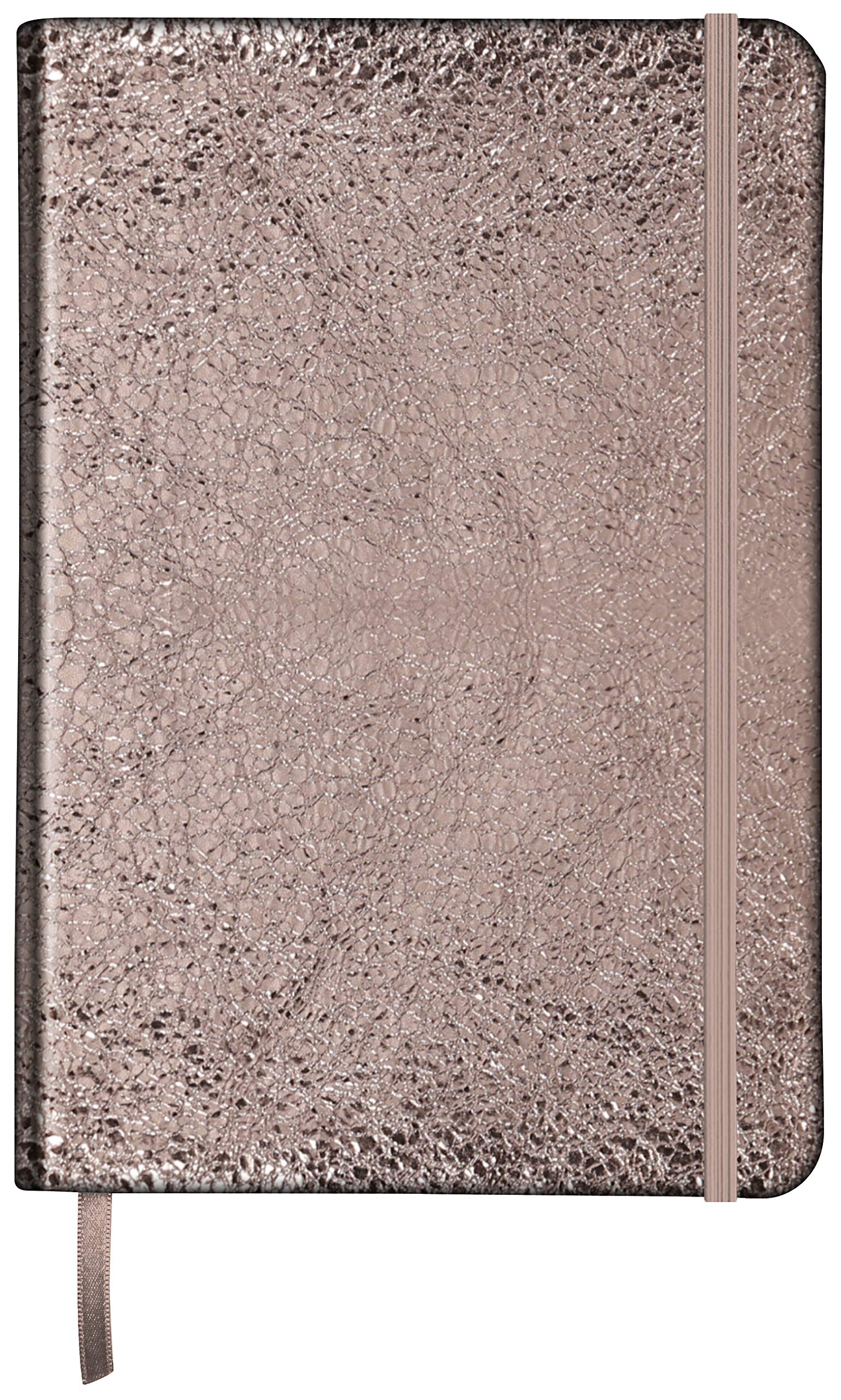 Clairefontaine 400113C - One A5 Notebook - Made of Genuine Lambskin Leather Hard Cover - Dimensions: 14.8x21 cm -144 Ruled Pages, Céleste Brillant Brown