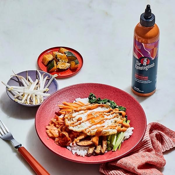 SIR KENSINGTON’S EVERYTHING SAUCE GOCHUJANG SAUCE DRESSING DIP AND DRIZZLE KETO DIET CERTIFIED DAIRY FREE GLUTEN FREE NON-GMO PROJECT VERIFIED SHELF-STABLE 8.3 OZ