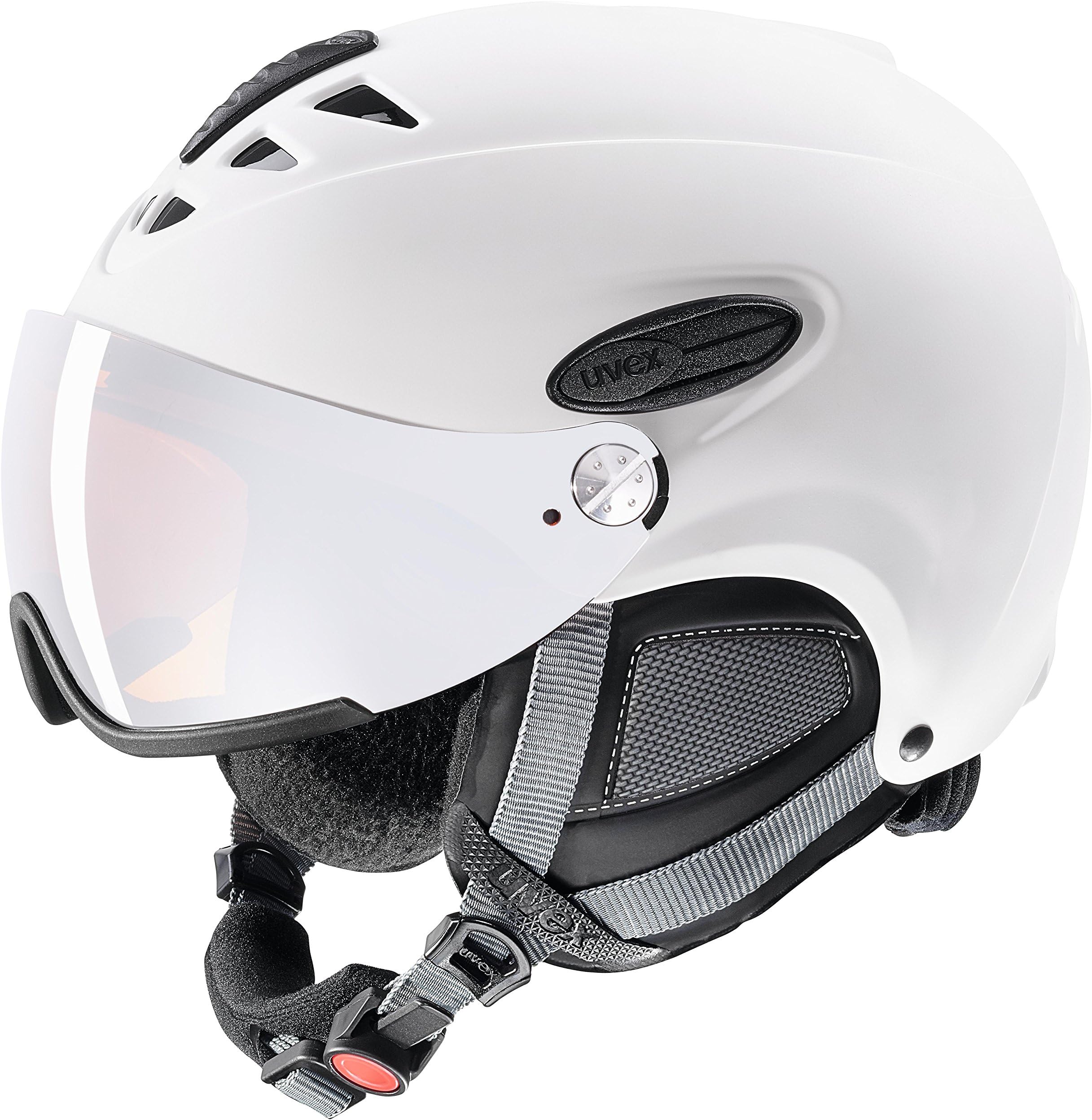 Uvex 300 Visor Ski Helmet-White, 55-58 cm