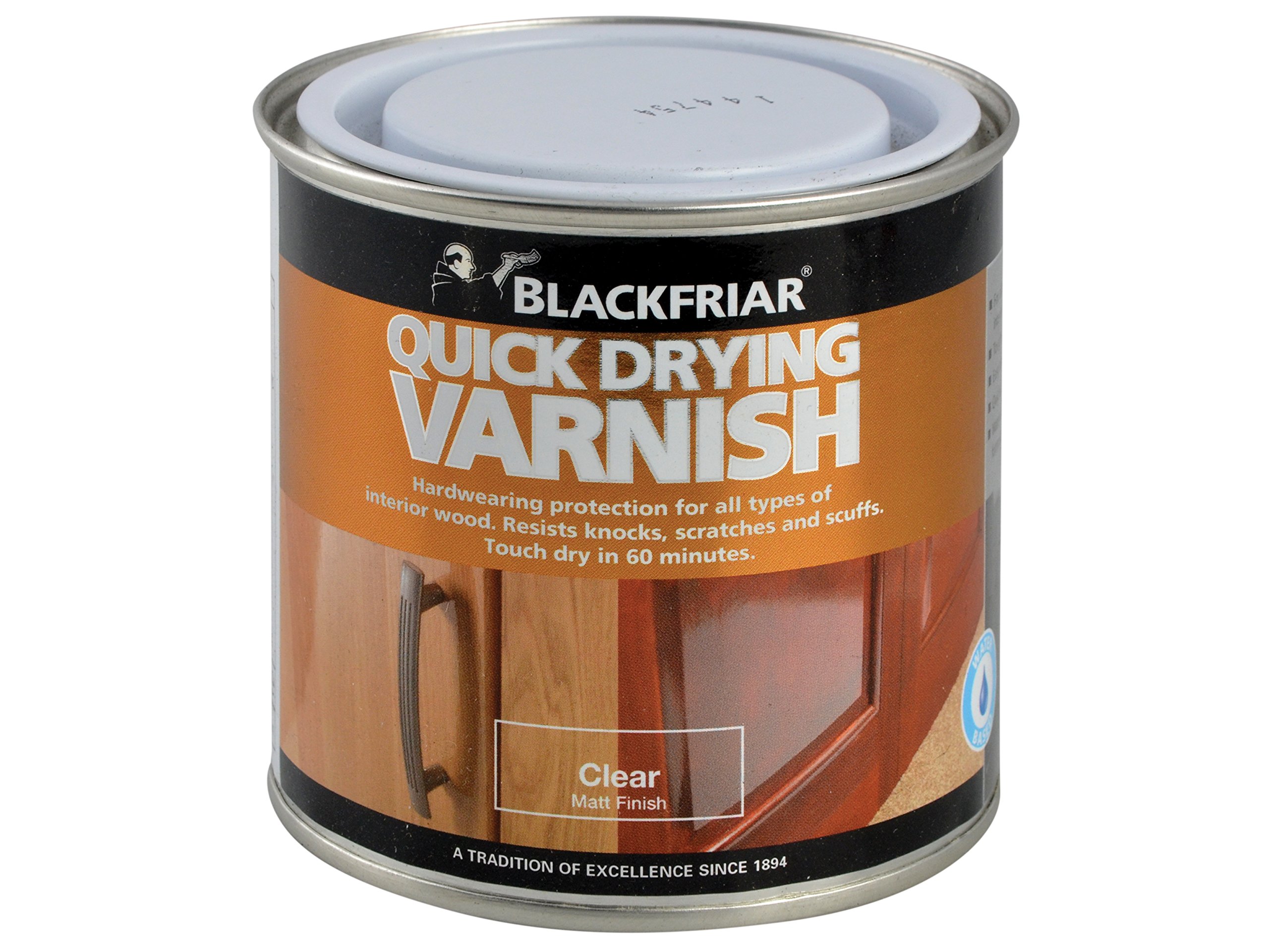 Blackfriar QDDVCM500 500 ml Quick Drying Duratough Interior Matt Finish Varnish - Clear