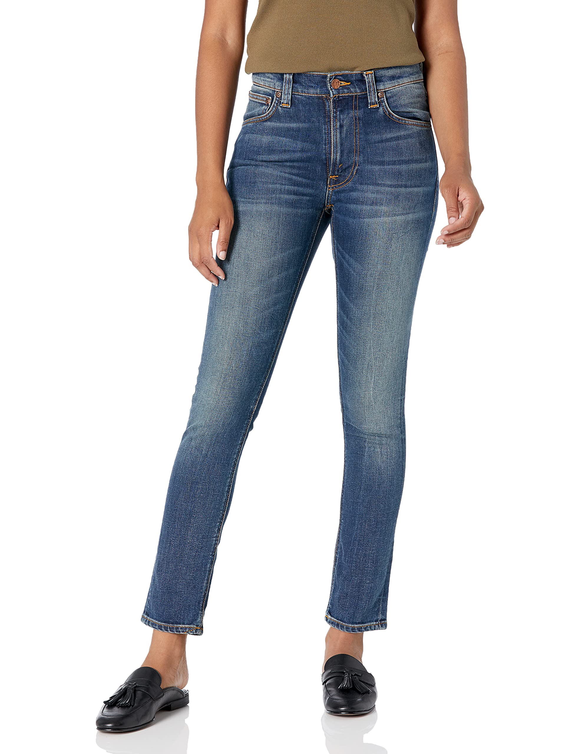 Nudie Lean Dean Indigo Shades Jeans 