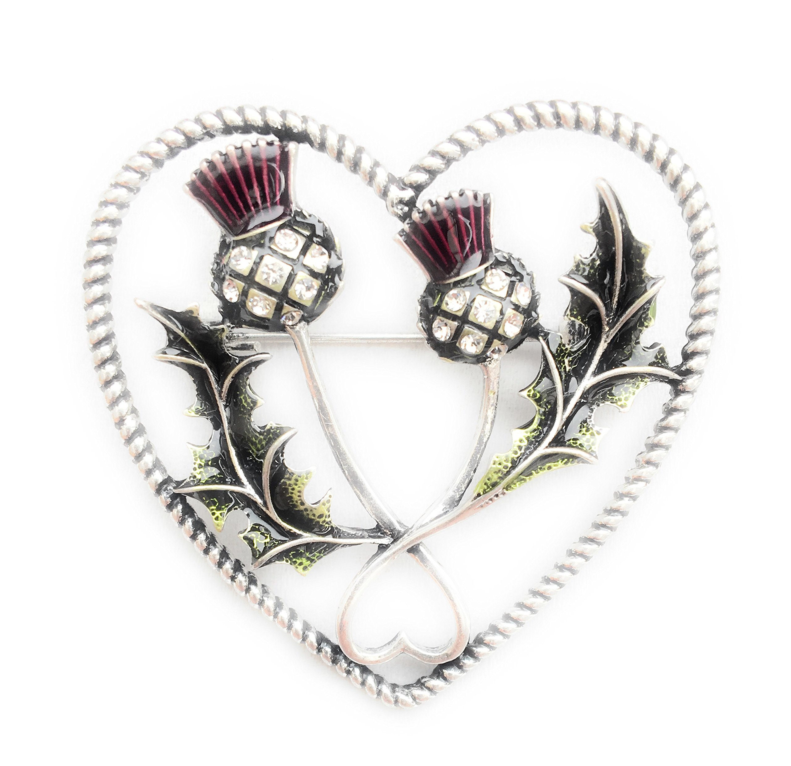 AWEOFR Purple Thistle Brooch