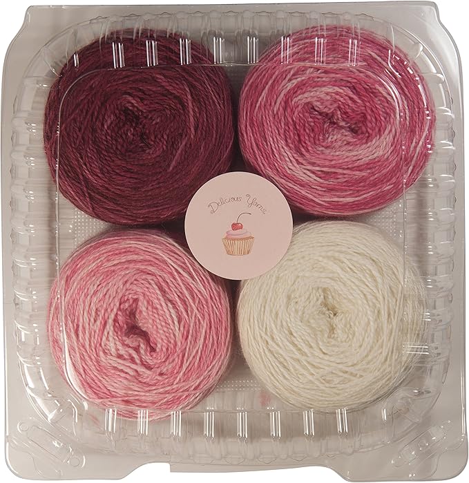 Delicious Yarns Frosting Fingering Weight Quad Cake