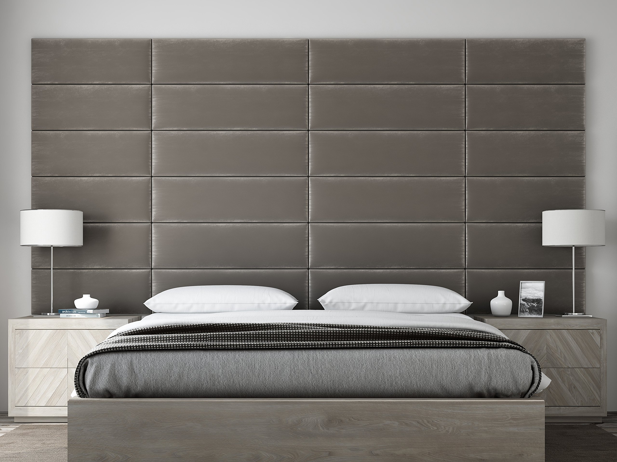 VANT Upholstered Headboards Accent Wall Panels Packs Of 4 PLUSH