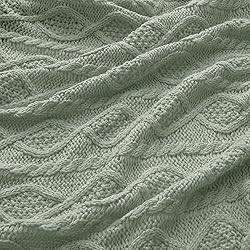 Homiest Cable Knit Throw Blanket and Pillow