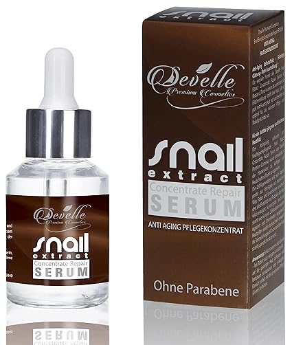 Anti Aging Serum hochkonzentriert - Snail Extract Repair Serum Anti Falten Pflegekonzentrat für Haut Gesicht Dekolleté und Kö
