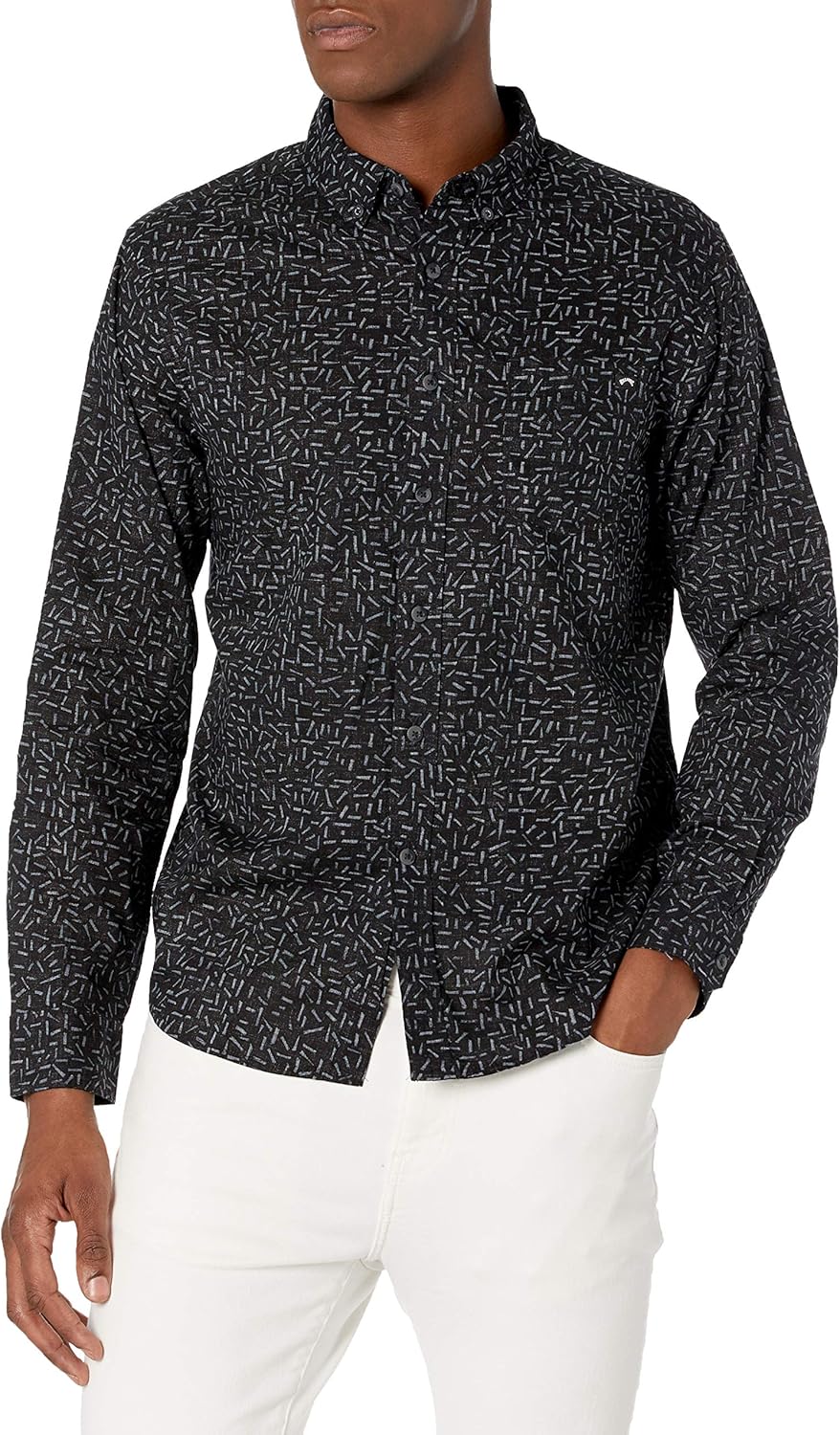 Billabong Men's Sundays Mini Long Sleeve Woven Shirt: Clothing
