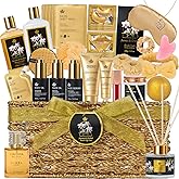 35 Pcs Valentines Day Gifts for Women, Orchid Spa Gift Basket Set, Self-Care Relaxation Kit, Face Skin Care Set, Bath & Body Care Set, Bath Bomb, Birthday, Mother's Day, Christmas, Wife, Anniversary