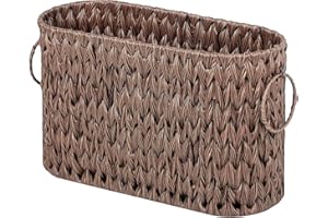 GRANNY SAYS Toilet Paper Storage, Toilet Paper Basket for Bathroom, 6 Mega Rolls Holder with Storage, Waterproof Bathroom Storage Baskets, Brown