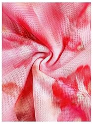 BEAUDRM Women's Floral Print Sleeveless Halter Deep