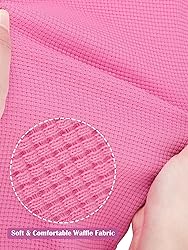 Resinta 3 Sets Girls Waffle Thermal Underwear Set