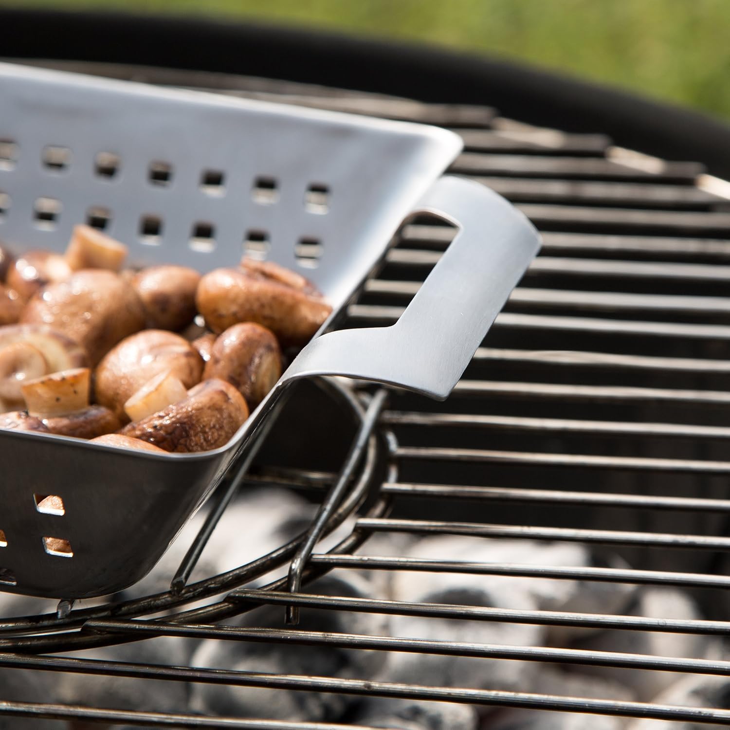 Für Grill Und Backofen 28 X 20,5 X 5,5 Cm Einfache Reinigung In Der  Spülmaschine Fisch Und Gemüse Gleichmäßig Bräunt Fleisch Barbecue Korb  Edelstahlkorb Bruzzzler Grill-Korb Aus Edelstahl Garten Körbe