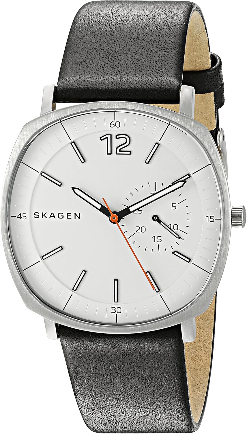Skagen Men's SKW6256 Rungsted Black Leather Watch Skagen Amazon.ca