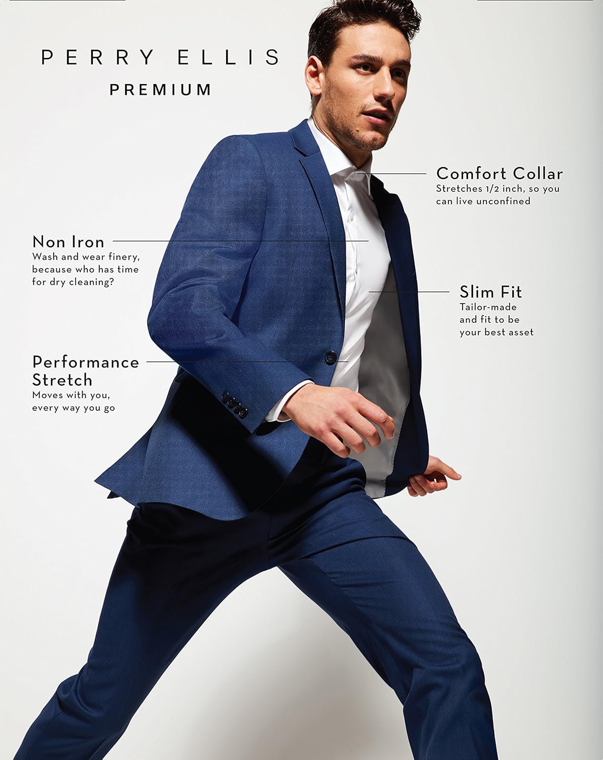 perry ellis premium dress shirt