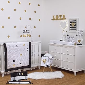 gold baby bed