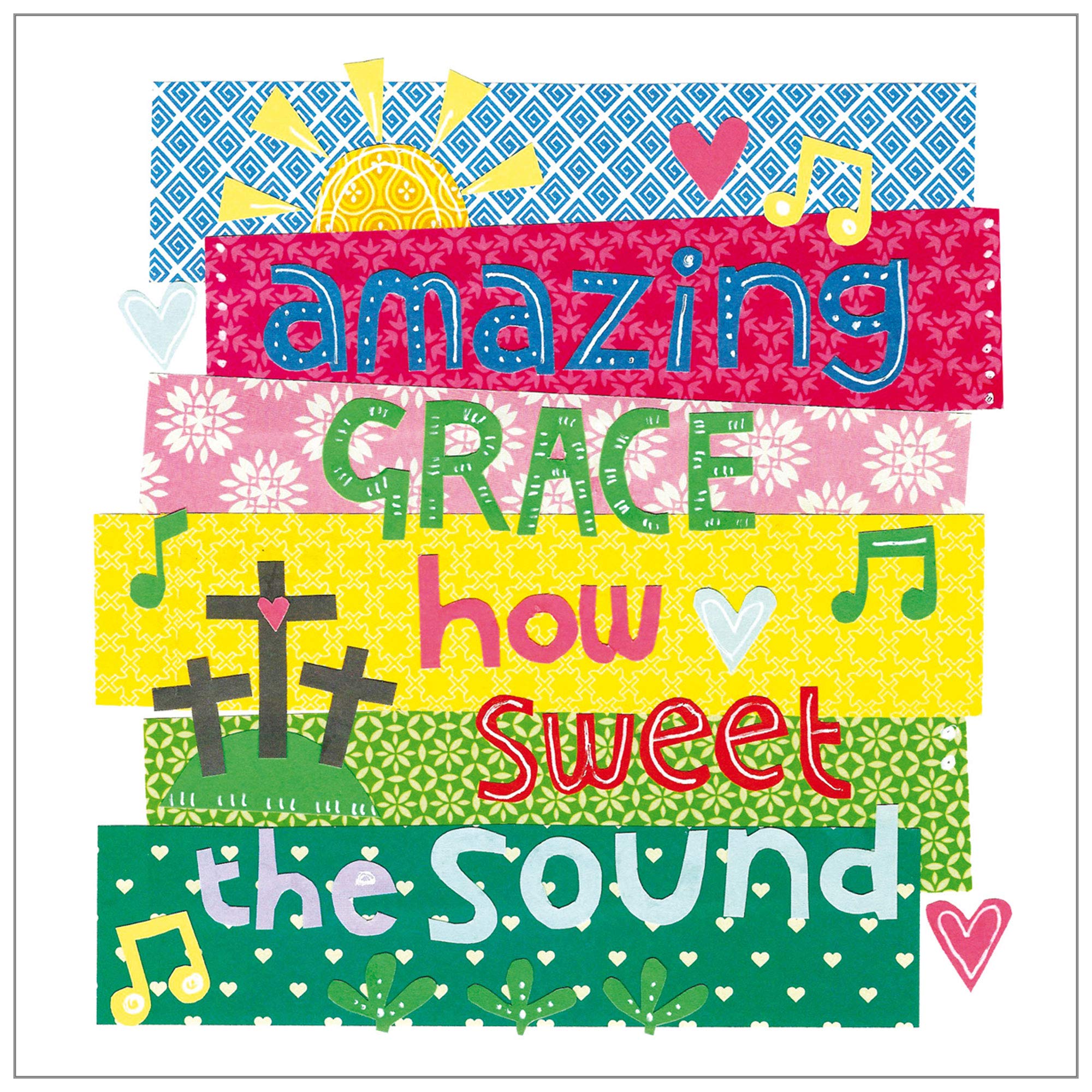 Religious Easter Cards - Amazing Grace, pack of 5, with white envelopes, with Bible verse inside these Christian Easter cards, by Just Cards Direct