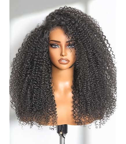 Amazon.com : LUVME HAIR Kinky Curly 5X5 Lace Front Wigs All-Day