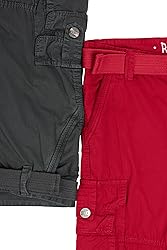 Raw X Boys Cargo Shorts 8-18 | 100% Cotton Belted
