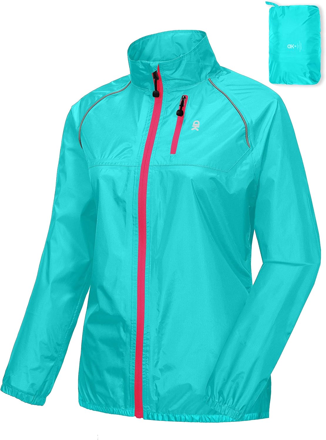 Little Donkey Andy Women's Lightweight Waterproof Cycling Running Rain Jacket, Packable Windbreaker Fall Jacket : Clothing