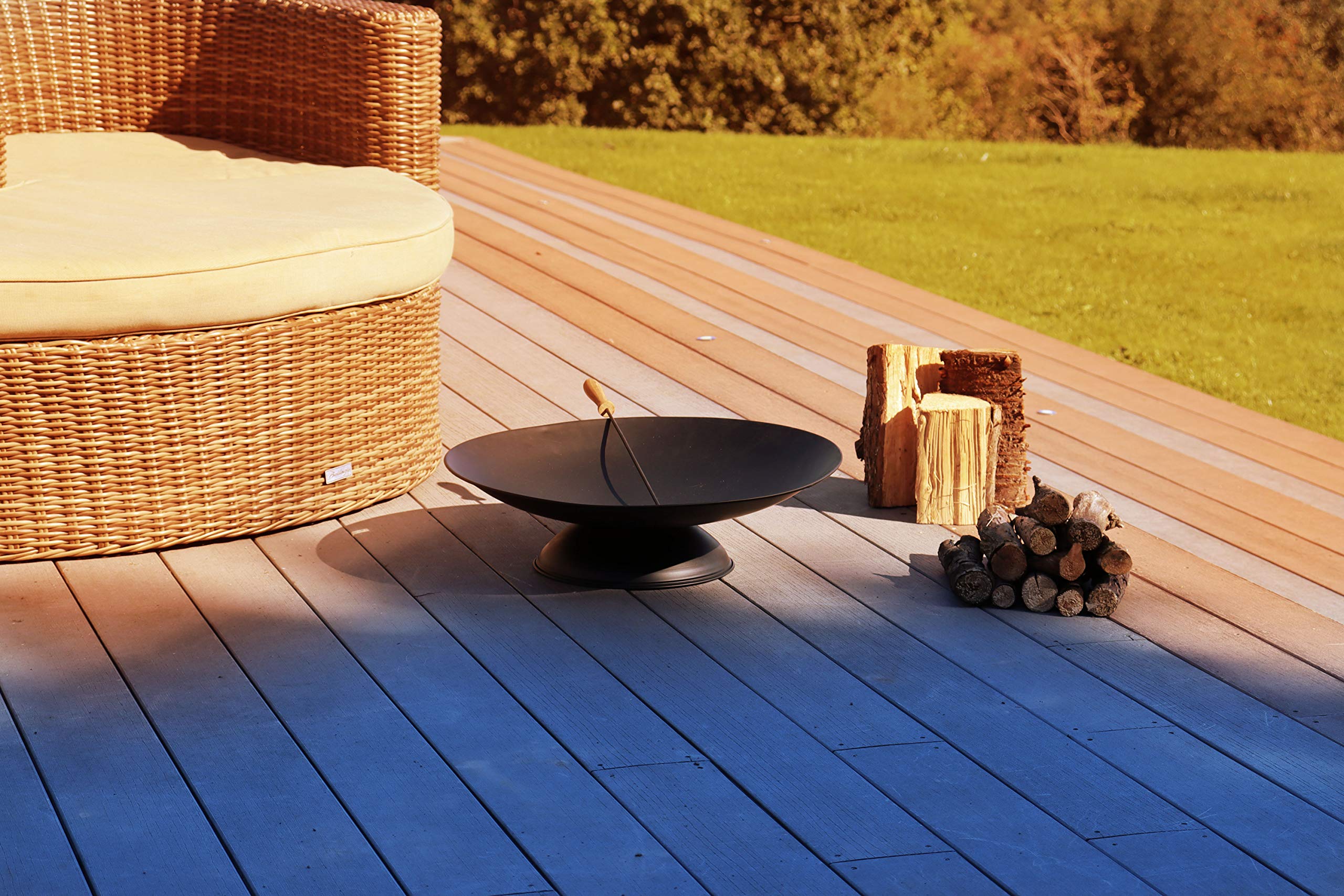 Primus Fire Pit/Bowl with Round base, rustic black, 55cm with round base