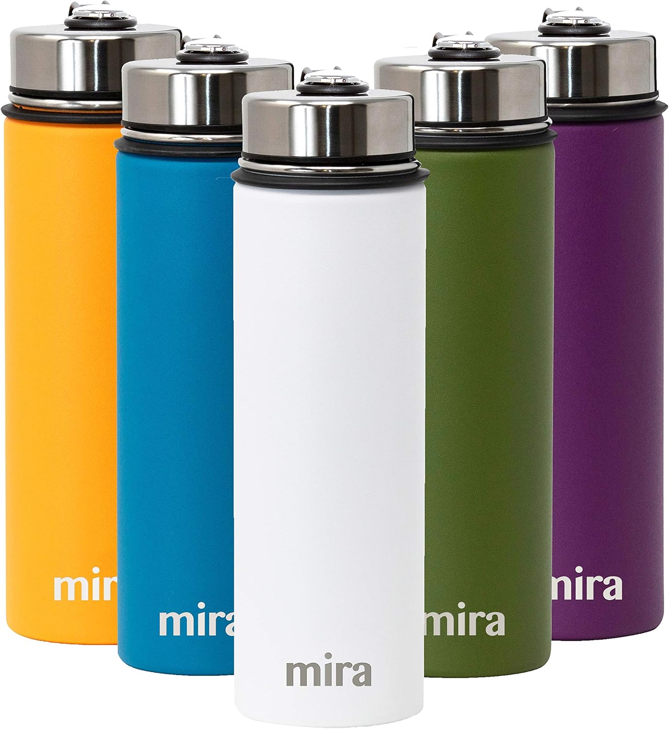 MIRA 22 Oz Stainless Steel Vacuum Insulated Wide Mouth Water Bottle Thermos Keeps